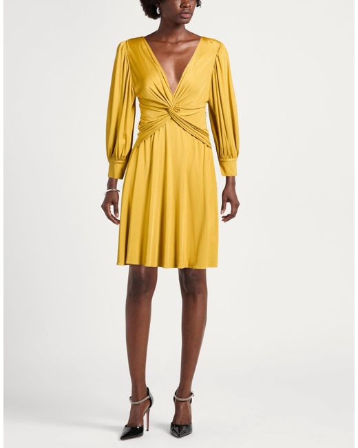 Department 5 Yellow Mini Dress Viscose