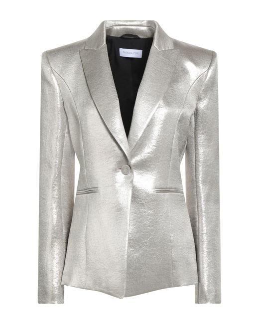 Patrizia Pepe Gray Blazer Polyester