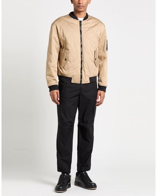 Versace Jeans Couture Natural Sand Jacket Cotton, Elastane for men