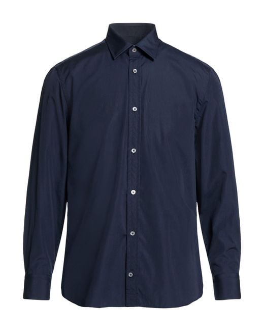 Dunhill Blue Shirt Cotton for men