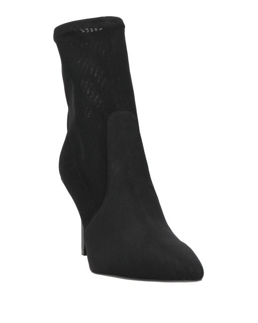 Guess Black Ankle Boots Textile Fibers
