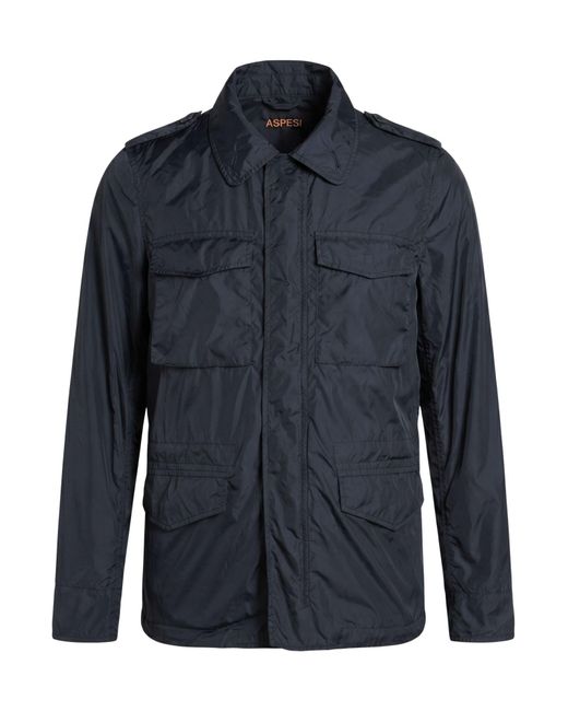 Aspesi Blue Midnight Jacket Polyamide for men
