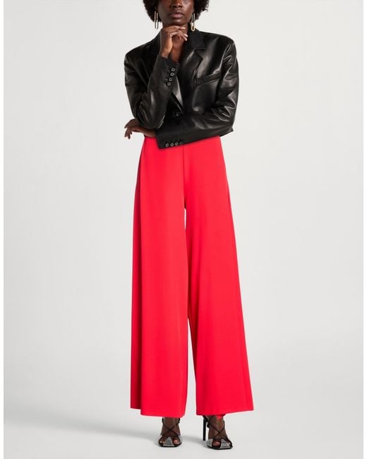 Kaos Red Pants Polyester, Elastane