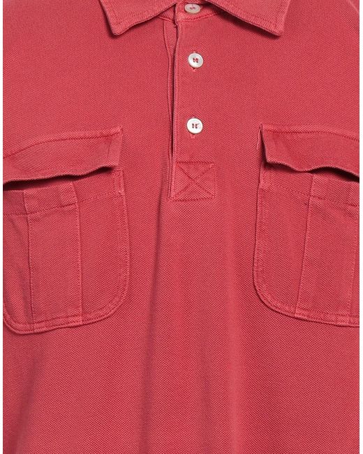 Kiton Red Polo Shirt for men