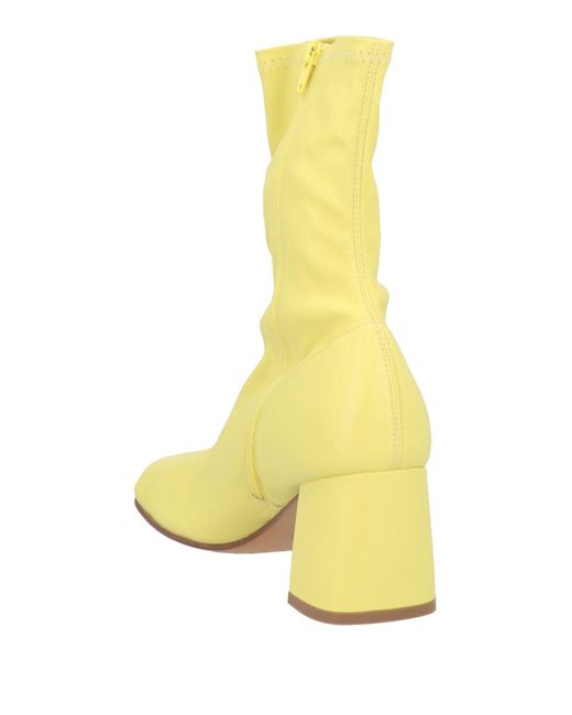 Dries Van Noten Yellow Ankle Boots