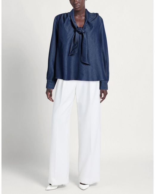 Please Blue Top Cotton, Polyester
