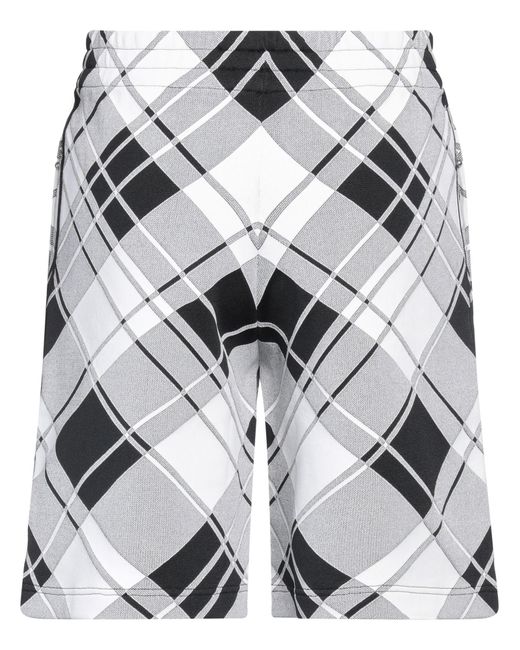 Burberry Gray Shorts & Bermuda Shorts Polyester, Viscose, Polyamide, Elastane for men