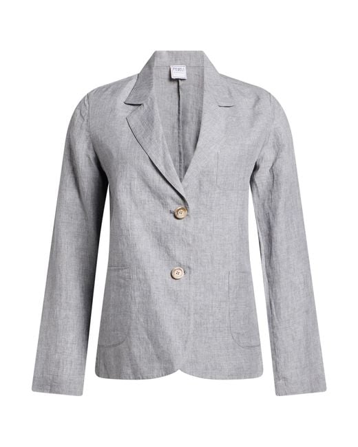 Fedeli Gray Blazer Linen