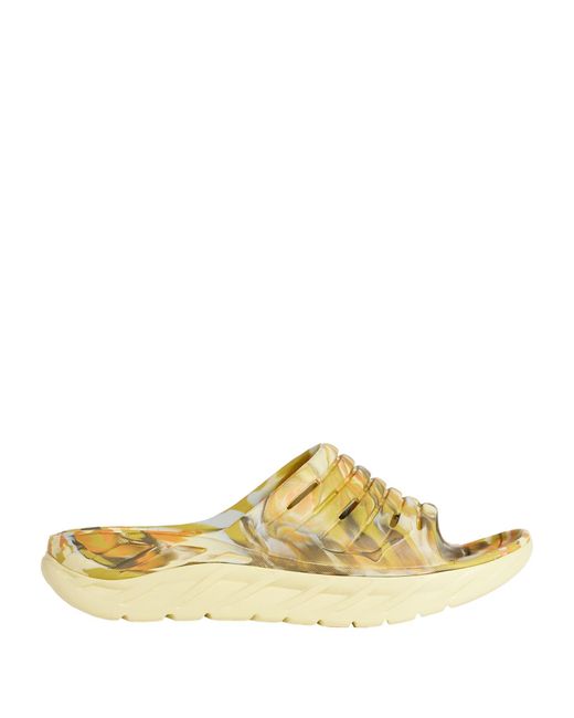 Hoka One One Yellow Pastel Sandals Rubber for men