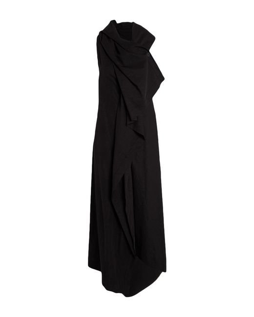 Issey Miyake Black Jumpsuit Triacetate, Linen, Polyurethane