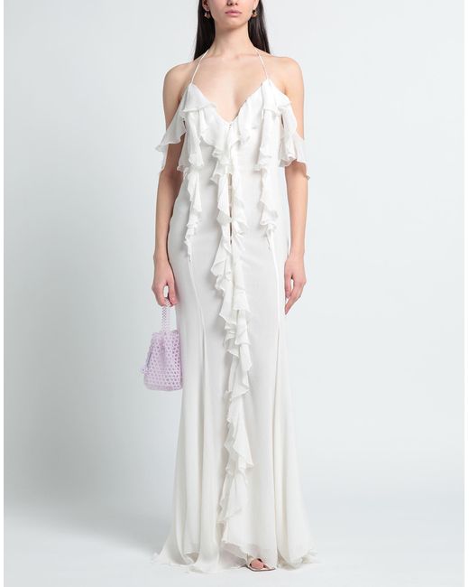 Blumarine White Maxi Dress