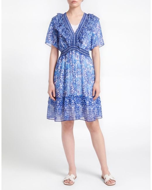 Hale Bob Blue Mini Dress