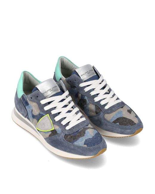Philippe Model Blue Sneakers