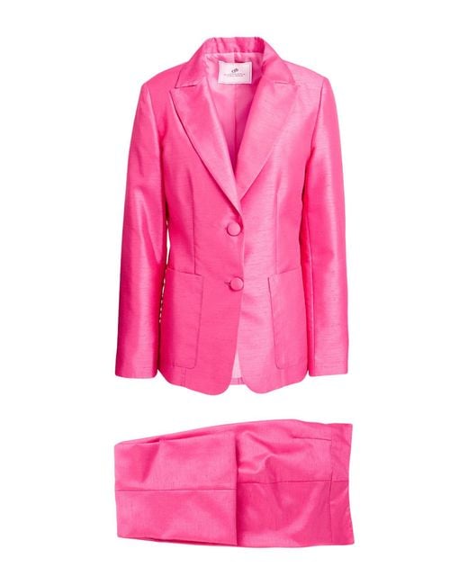 Compagnia Italiana Pink Suit Polyester