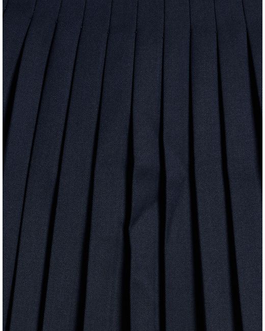 SIMONA CORSELLINI Blue Mini Skirt Polyester, Viscose, Elastane