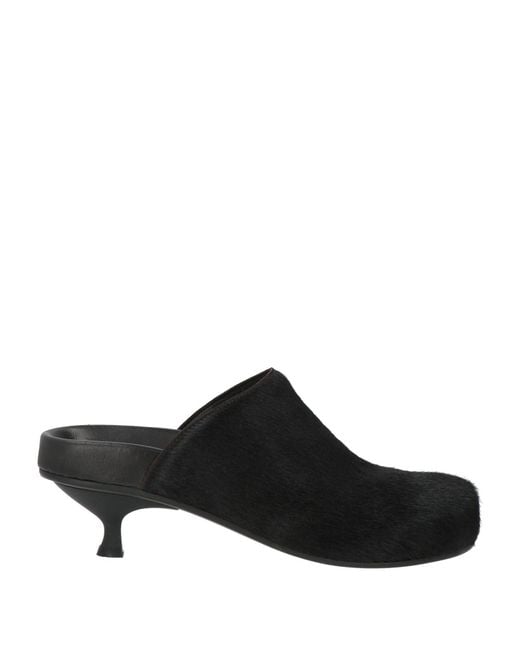 Poeve Black Mules & Clogs Leather