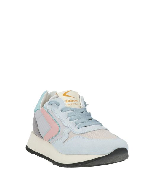 Valsport White Sneakers Leather, Textile Fibers