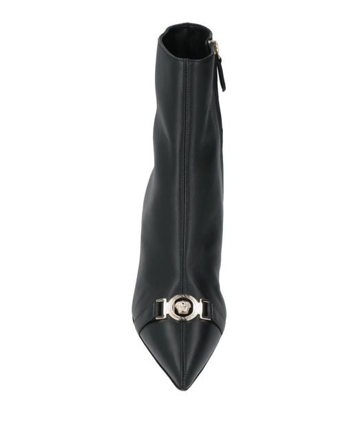 Versace Black Ankle Boots Lambskin