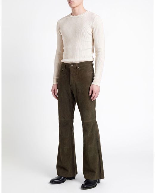 Rick Owens Black Pants Calfskin for men