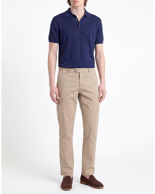 Tramarossa Natural Khaki Pants Cotton, Polyester, Elastane for men