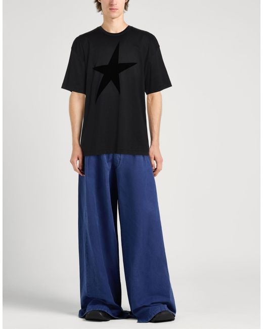 Mugler Black T-Shirt Cotton for men
