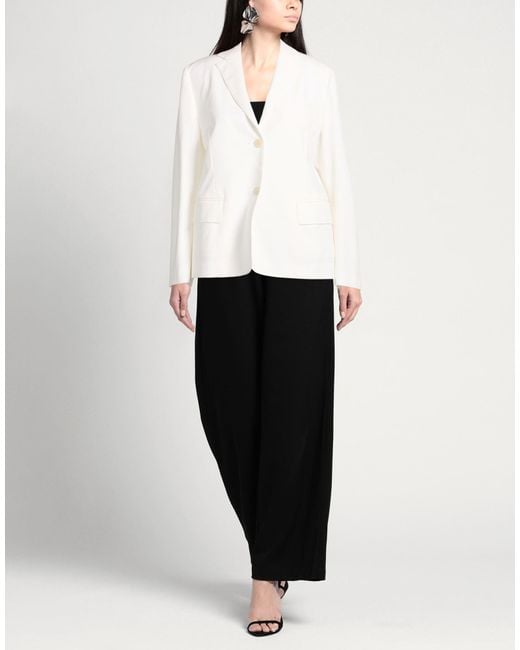 Slowear White Blazer Cotton, Elastane