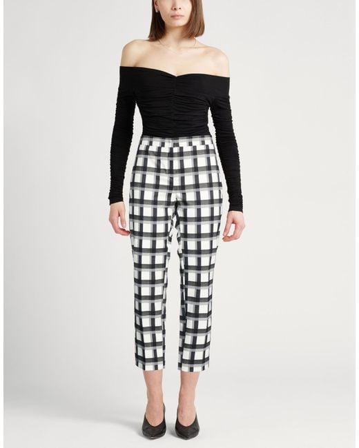 Incotex White Pants Cotton, Polyester, Viscose, Elastane