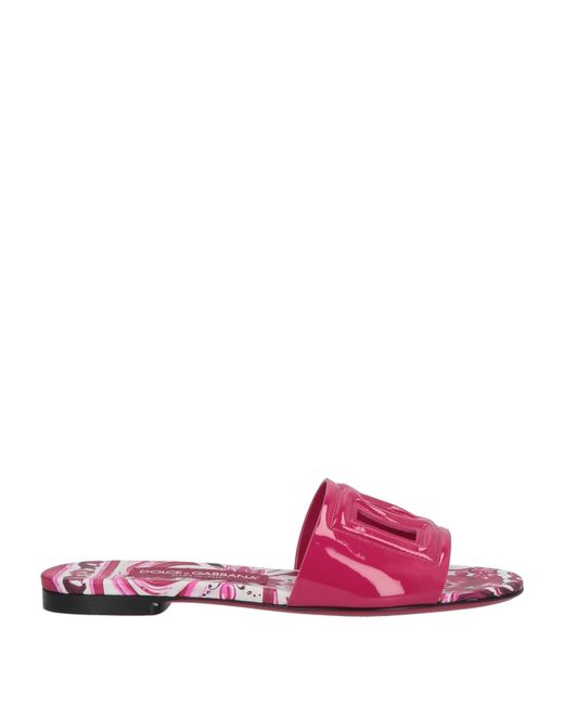 Dolce & Gabbana Pink Sandals Calfskin