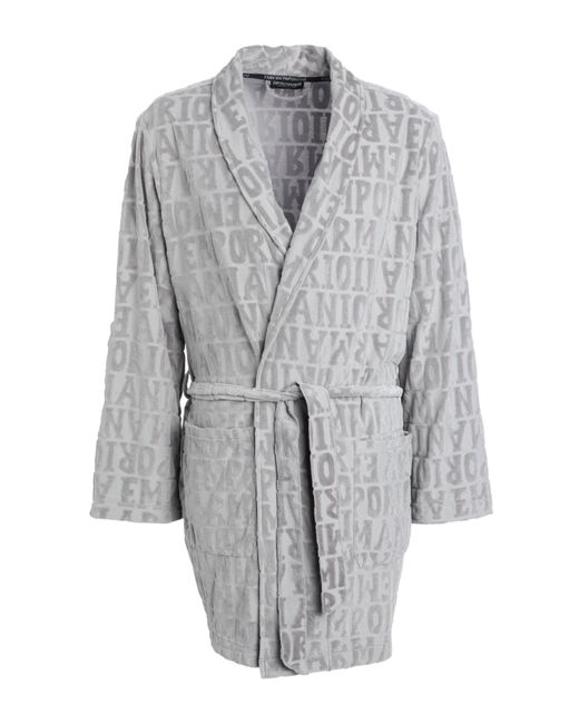 Emporio Armani Gray Dressing Gown Or Bathrobe for men