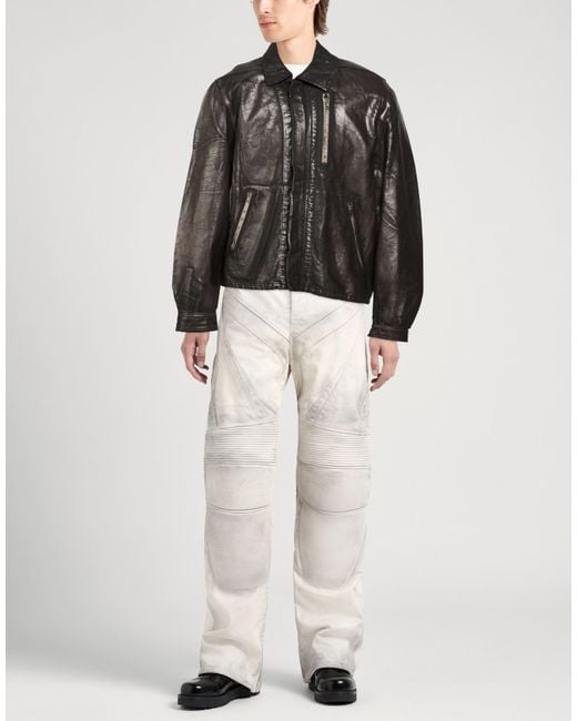 Rick Owens Black Denim Outerwear Cotton for men