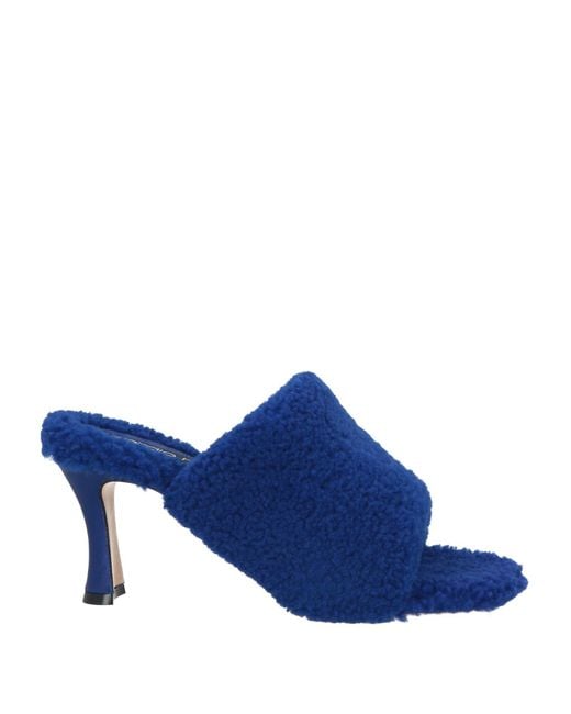 Sergio Rossi Blue Bright Sandals Leather