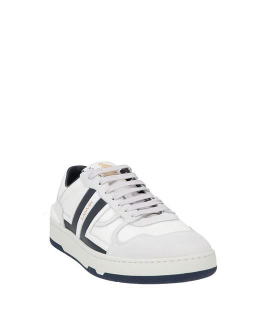 Lanvin White Sneakers Bull Skin, Polyester for men