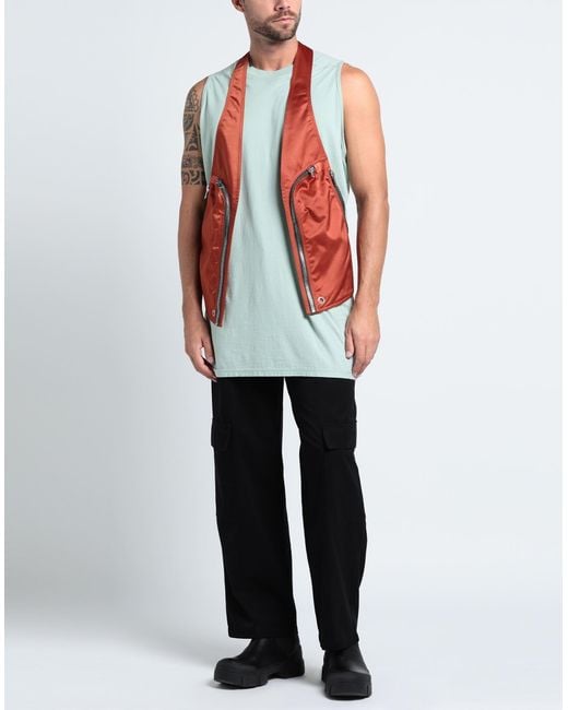 Rick Owens Red Waistcoat for men