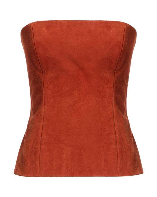 Top KAROLINE LANG de color Red