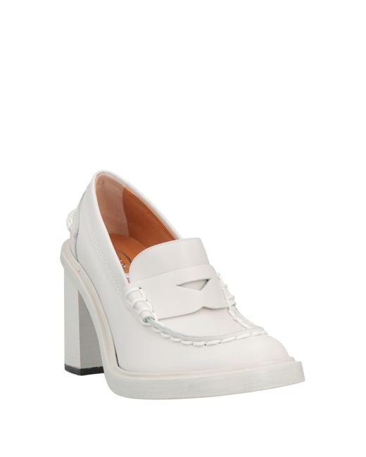 Tod's White Loafers