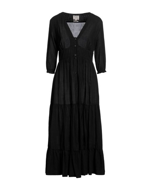ALESSIA SANTI Black Midi Dress