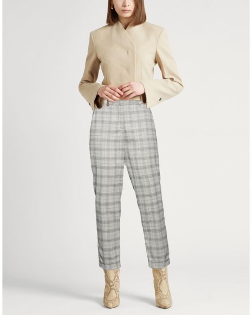 Peserico Gray Light Pants Virgin Wool, Elastane