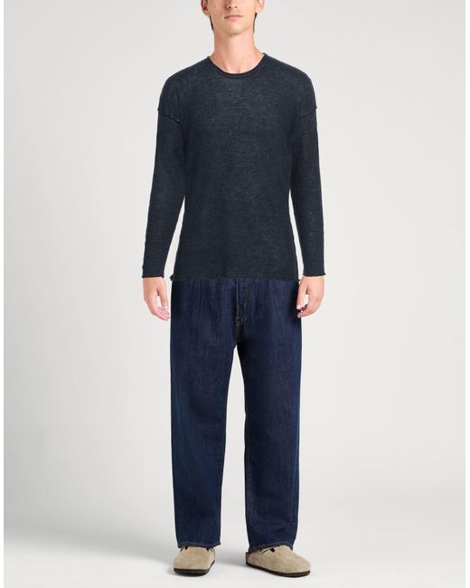 Isabel Benenato Blue Sweater Linen for men
