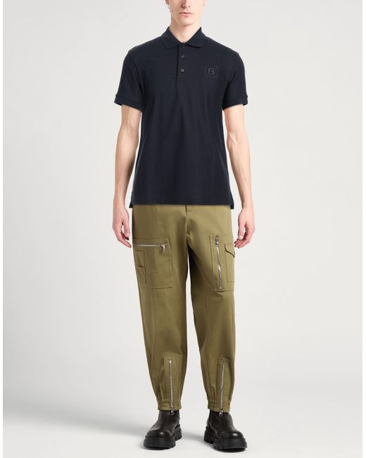 Burberry Blue Polo Shirt Cotton for men