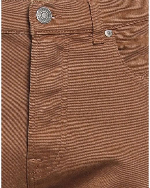 Imperial Brown Pants Cotton, Elastane for men