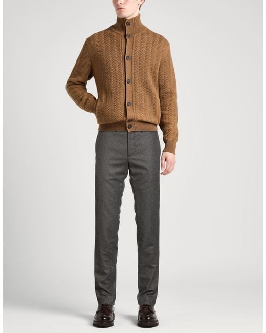 Santaniello Gray Charcoal Pants Wool for men