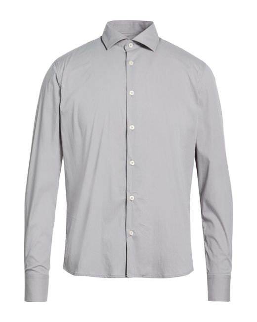 Baldinini Gray Light Shirt Cotton, Polyamide, Elastane for men