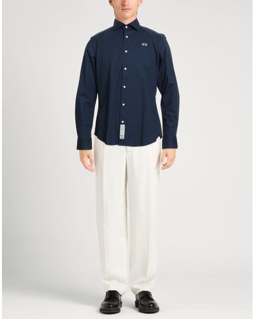 La Martina Blue Shirt for men