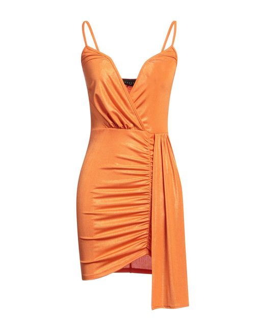 Gaelle Paris Orange Mini Dress