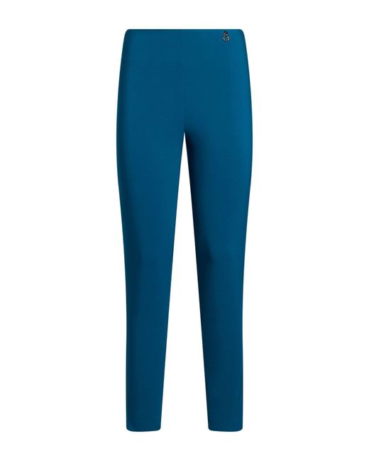 Relish Blue Pants Polyester, Elastane