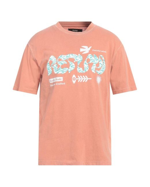 Replay Pink T-shirt for men