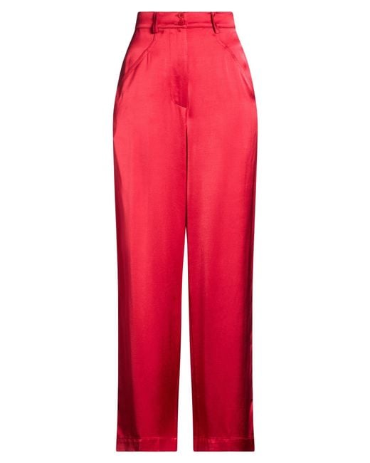 Gentry Portofino Red Pants Viscose, Wool