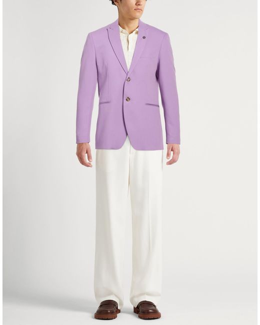 Officina 36 Purple Blazer for men