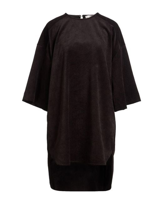 8pm Black Mini Dress Polyester, Nylon, Elastane