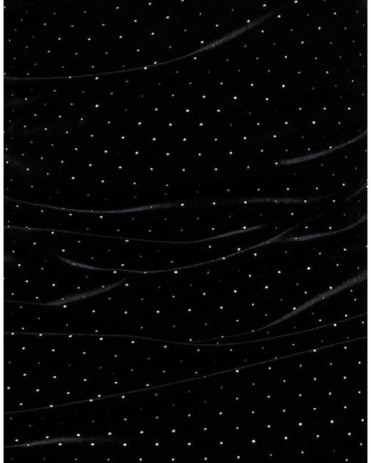Gaelle Paris Black Mini Dress Polyester, Elastane